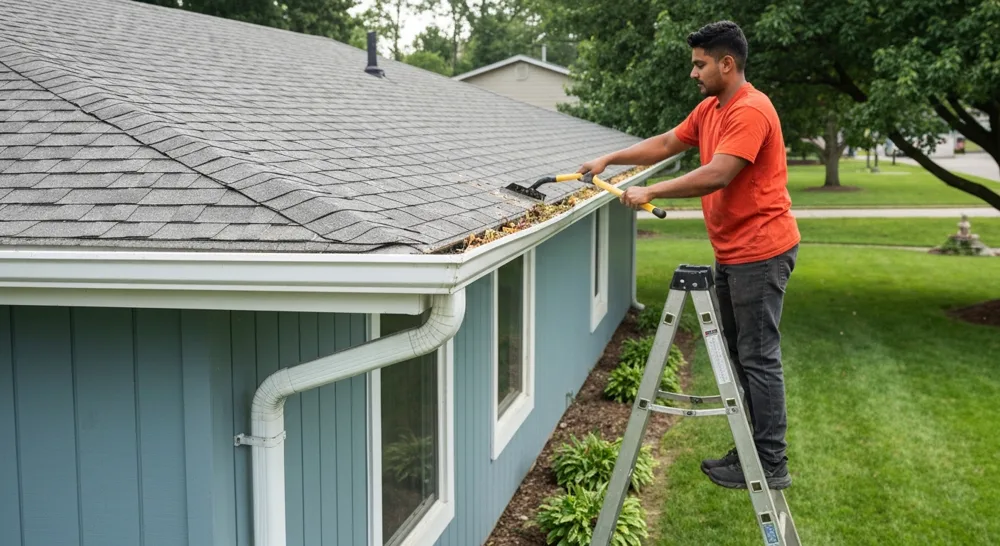 Gutter cleaning service in Papakura, Auckland
